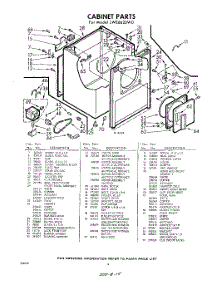 04 - Section parts for Whirlpool Dryer LWE6620W0 / from AppliancePartsPros.com