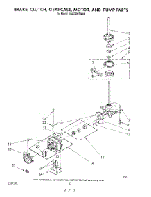 09 - Brake, Clutch, Gearcase, Motor And Pump parts for Kitchenaid Washer Dryer Combo KGLC500TPL0 / from AppliancePartsPros.com