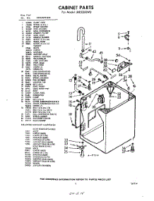 05 - Cabinet parts for Whirlpool Washer LXB5300W1 / from AppliancePartsPros.com