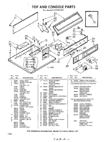 04 - Section parts for Whirlpool Dryer LVI7901W1 / from AppliancePartsPros.com