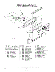 04 - Section parts for Whirlpool RDE1100W0 / from AppliancePartsPros.com