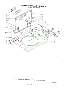 07 - Washer Top And Lid parts for Kitchenaid Washer Dryer Combo KGLC500TTO0 / from AppliancePartsPros.com