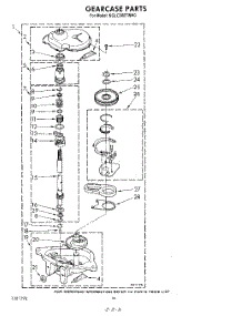 13 - Gearcase parts for Kitchenaid Washer Dryer Combo KGLC500TTO0 / from AppliancePartsPros.com