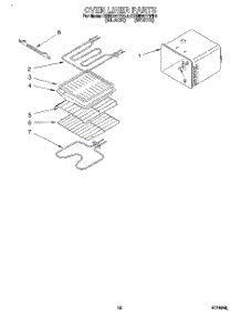 07 - Oven Liner parts for Kitchenaid Oven KEBI241YBL4 / from AppliancePartsPros.com