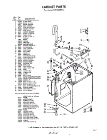 05 - Cabinet parts for Whirlpool Washer LXB5300W2 / from AppliancePartsPros.com