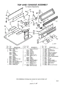 03 - Section parts for Whirlpool Dryer LWE6900W0 / from AppliancePartsPros.com