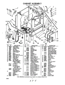 04 - Section parts for Whirlpool Dryer LVI8701W1 / from AppliancePartsPros.com