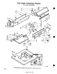 04 - Top And Console parts for Whirlpool Washer LXB5500W0 / from AppliancePartsPros.com