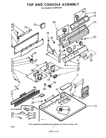 04 - Top And Console parts for Whirlpool Dryer LVI8901W1 / from AppliancePartsPros.com