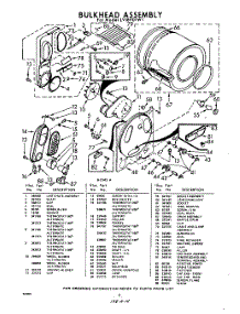 06 - Bulkhead parts for Whirlpool Dryer LVI8901W1 / from AppliancePartsPros.com