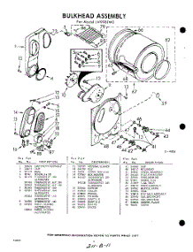 06 - Bulkhead parts for Whirlpool Dryer LVI9901W0 / from AppliancePartsPros.com