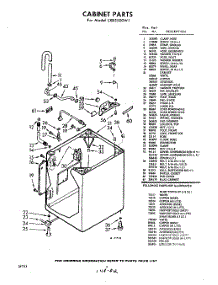 02 - Cabinet parts for Whirlpool Washer LXB5500W1 / from AppliancePartsPros.com