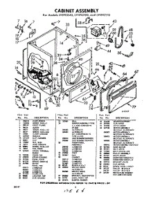 04 - Cabinet parts for Whirlpool Dryer LVI9921A0 / from AppliancePartsPros.com