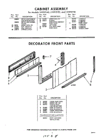 05 - Decorator Front parts for Whirlpool Dryer LVI9921A0 / from AppliancePartsPros.com