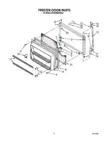 05 - Freezer Door parts for Whirlpool Refrigerator ET20GMXXN00 / from AppliancePartsPros.com