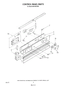 03 - Control Panel , Literature And Optional parts for Whirlpool Oven RB1000XVN0 / from AppliancePartsPros.com