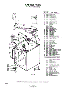 02 - Cabinet parts for Whirlpool Washer LXB6400W0 / from AppliancePartsPros.com