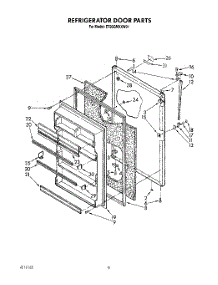 07 - Refrigerator Door parts for Whirlpool Refrigerator ET20GMXXN01 / from AppliancePartsPros.com