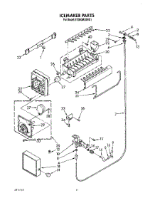 08 - Icemaker, Lit / Optional parts for Whirlpool Refrigerator ET20GMXXN01 / from AppliancePartsPros.com