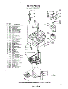 03 - Drive parts for Whirlpool Washer LXB6400W1 / from AppliancePartsPros.com