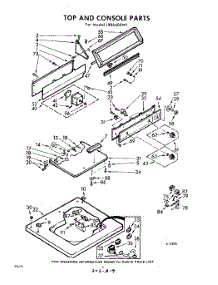 04 - Top And Console parts for Whirlpool Washer LXB6400W1 / from AppliancePartsPros.com
