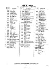 05 - Door , Lit / Optional parts for Whirlpool RDE1400W2 / from AppliancePartsPros.com