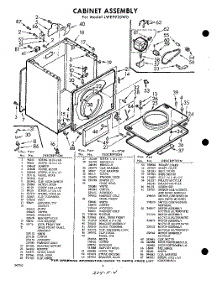 04 - Cabinet parts for Whirlpool Dryer LWE9920W0 / from AppliancePartsPros.com