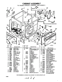 04 - Cabinet parts for Whirlpool Dryer LVI9921E1 / from AppliancePartsPros.com