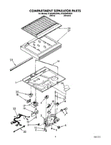 03 - Compartment Separator parts for Whirlpool Refrigerator ET20GMXZN00 / from AppliancePartsPros.com