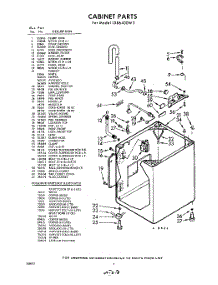 02 - Cabinet parts for Whirlpool Washer LXB6400W3 / from AppliancePartsPros.com