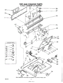06 - Top And Console parts for Whirlpool Washer LA5530XKW1 / from AppliancePartsPros.com