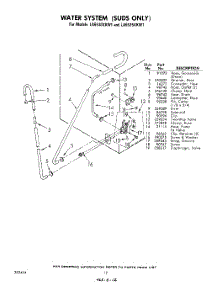 12 - Water System parts for Whirlpool Washer LA5530XKW1 / from AppliancePartsPros.com