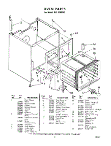 05 - Oven parts for Whirlpool Range RJE3100W0 / from AppliancePartsPros.com
