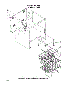 06 - Section parts for Whirlpool Range RJE3100W0 / from AppliancePartsPros.com