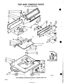 04 - Top And Console parts for Whirlpool Washer LXB7750W0 / from AppliancePartsPros.com