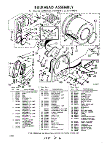06 - Bulkhead parts for Whirlpool Dryer LVI9921Y1 / from AppliancePartsPros.com
