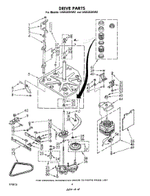 04 - Drive parts for Whirlpool Washer LA5530XKW2 / from AppliancePartsPros.com