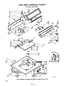04 - Top And Console parts for Whirlpool Washer LXB7750W1 / from AppliancePartsPros.com