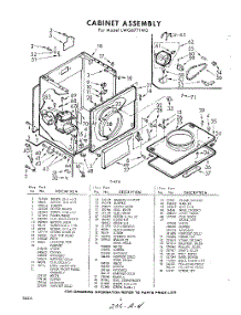 04 - Cabinet parts for Whirlpool Dryer LWG8771W0 / from AppliancePartsPros.com