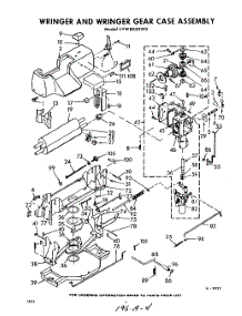 04 - Wringer And Wringer Gear Case parts for Whirlpool Washer LVW8000W0 / from AppliancePartsPros.com