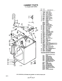 02 - Cabinet parts for Whirlpool Washer LXB7750W2 / from AppliancePartsPros.com