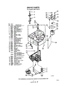 03 - Drive parts for Whirlpool Washer LXB7750W2 / from AppliancePartsPros.com