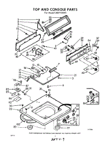 04 - Top And Console parts for Whirlpool Washer LXB7750W2 / from AppliancePartsPros.com