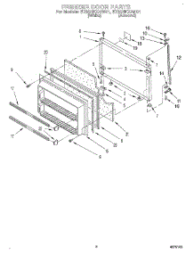 05 - Freezer Door parts for Whirlpool Refrigerator ET20NKXAN01 / from AppliancePartsPros.com