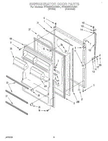 07 - Refrigerator Door, Lit / Optional parts for Whirlpool Refrigerator ET20NKXAN01 / from AppliancePartsPros.com