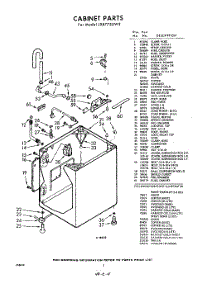 02 - Cabinet parts for Whirlpool Washer LXB7750W3 / from AppliancePartsPros.com