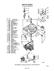 03 - Drive parts for Whirlpool Washer LXB7750W3 / from AppliancePartsPros.com