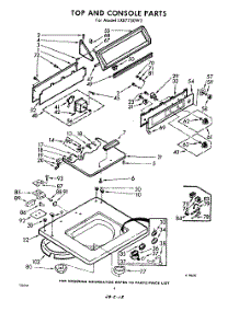 04 - Top And Console parts for Whirlpool Washer LXB7750W3 / from AppliancePartsPros.com