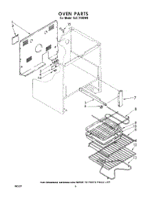 06 - Section parts for Whirlpool Range RJE3160W0 / from AppliancePartsPros.com
