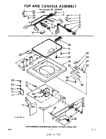 04 - Top And Console parts for Whirlpool Washer LXC4700W0 / from AppliancePartsPros.com